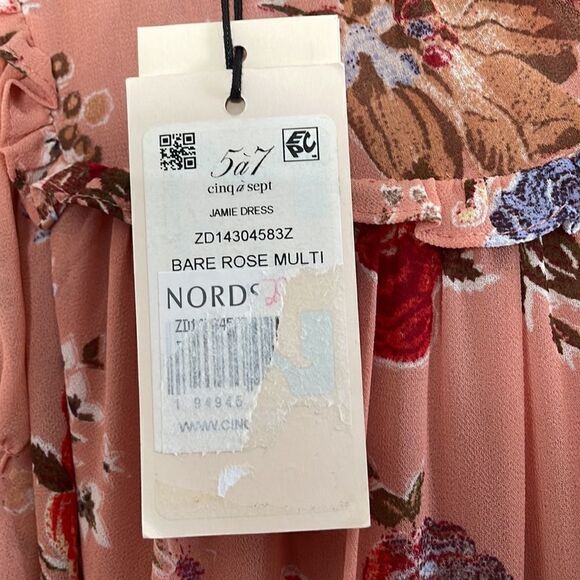 Cinq a Sept Jamie Floral Georgette Tiered Maxi Dress 4 - Picture 5 of 7